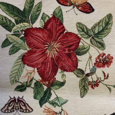 Tiffany - Rode bloemen en vlinders