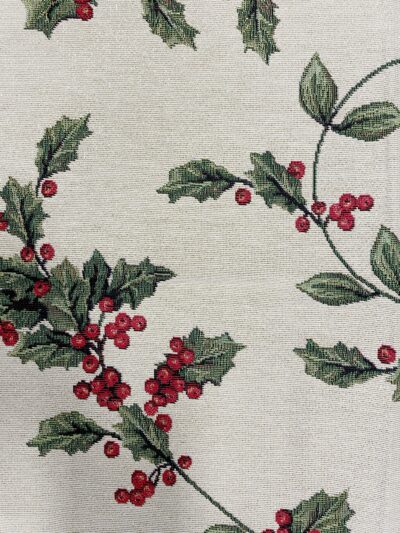Tafelkleed - Luxe gobelinstof - Mistletoe - Kerst - Vierkant 100 x 100 cm