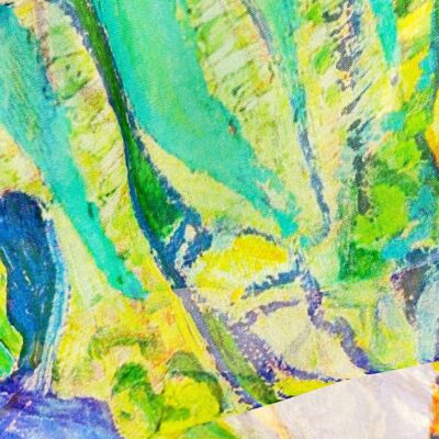 Sjaal - Iris - Vincent van Gogh - 100% pure zijde - 180 x 52 cm