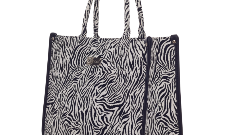Signare - Luxe City Bag - gobelinstof - Zebra print - Dieren print