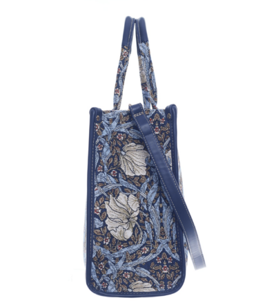 Signare - Luxe City Bag - gobelinstof - Pimpernel and Thyme - Blue - Blauw - William Morris