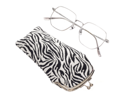 Brillenhouder - Brillenkoker - Zebra print - Zwart - Wit
