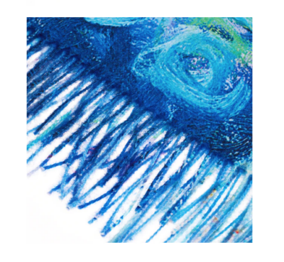 Sjaal - Pashmina - Kunst - Claude Monet - Water Lelie - 70 x 200 cm met 10 cm franjes