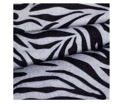 Sjaal - Pashmina - Kunst - Zebra Print - 70 x 200 cm met 10 cm franjes.
