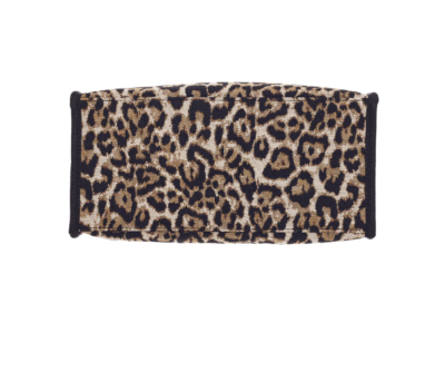 Cityshopper - Schoudertas - luxe gobelinstof – Leopard – Luipaard – Bruine vlekken
